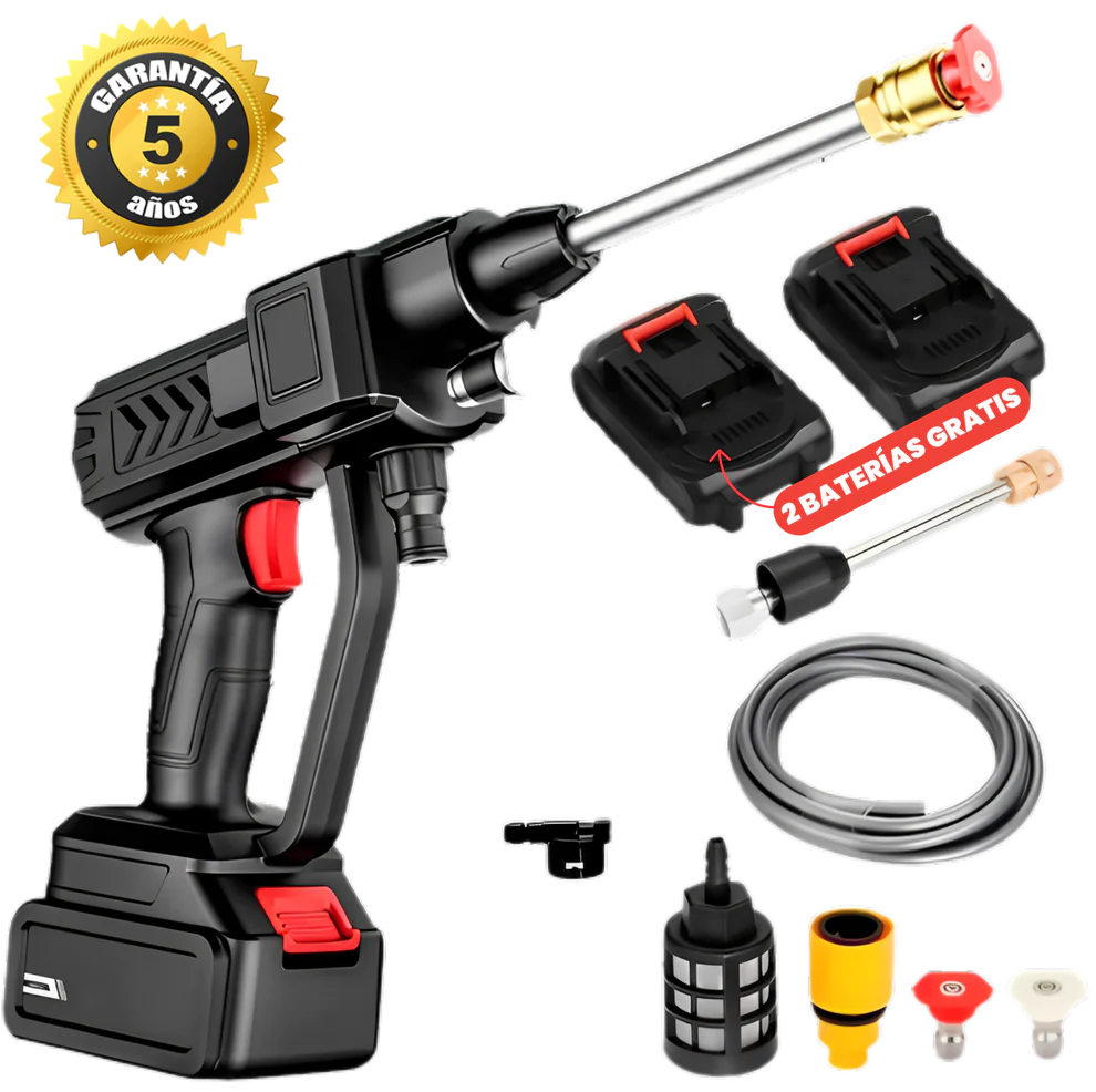 PROMOCION 50%OFF SOLO HOY - HIDROLAVADORA WATERJET PRO - 2 BATERIA + 7 ITENS DE REGALLO